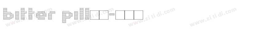 bitter pill字体字体转换